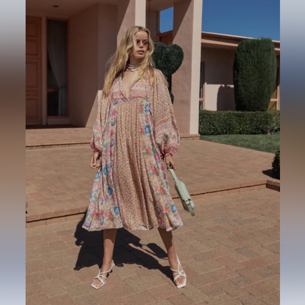 Spell Mossy Boho Midi Dress